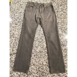 Empyre Mens Straight Leg Jeans Size 34 Gray Denim 5 Pocket Button & Zip Closure